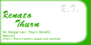renato thurn business card